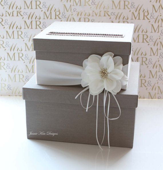 Wedding Gift Box Ideas
 Wedding Card Box Wedding Money Box Gift Card Box Custom