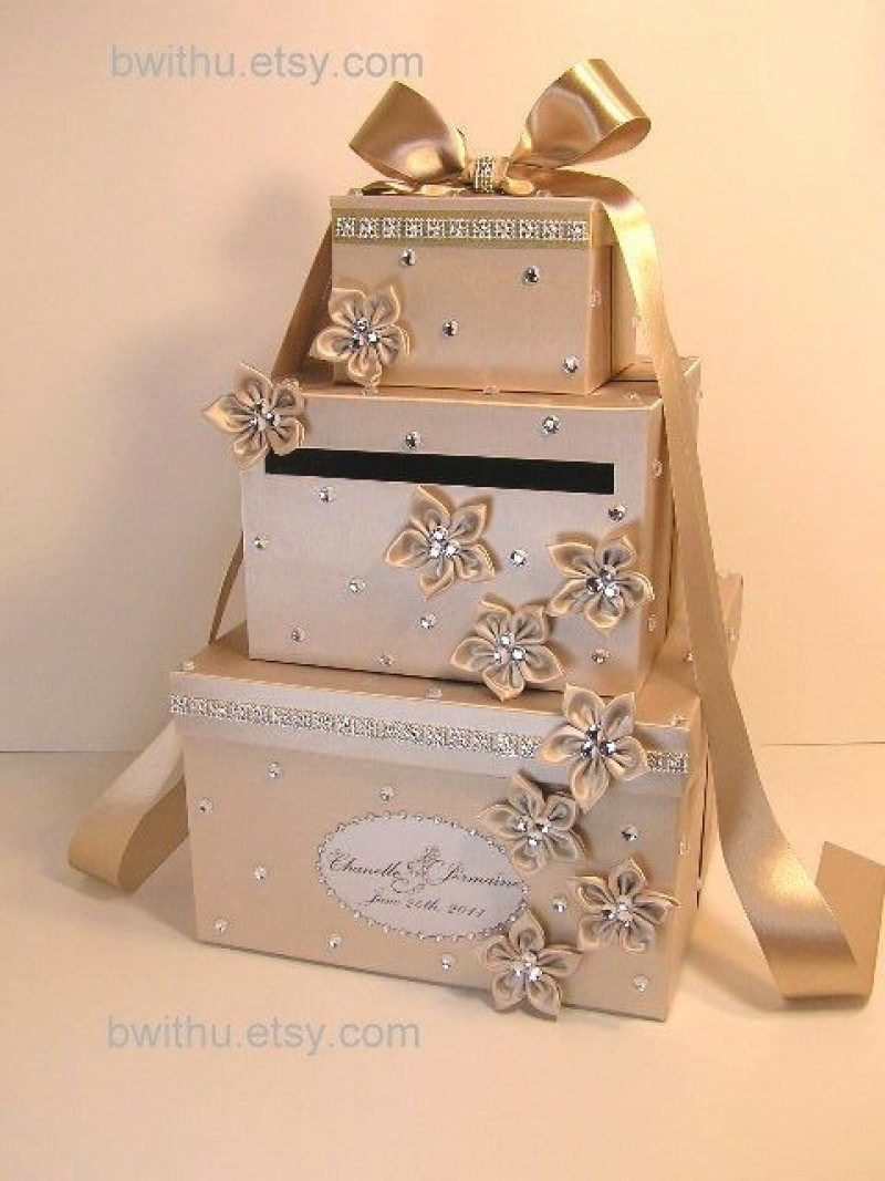 Wedding Gift Box Ideas
 Luxury Wedding Gift Card Box Diy Wedding Ideas