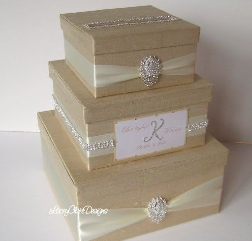 Wedding Gift Box Ideas
 Wedding Card Box Bling Card Box Rhinestone Money Holder