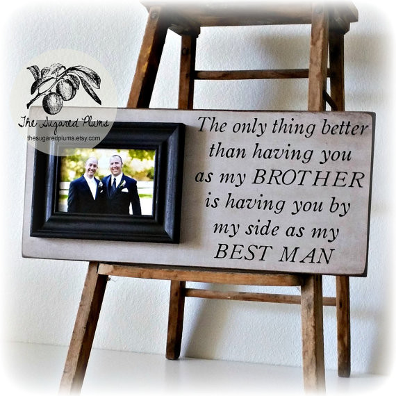 Wedding Gift Ideas For Brother
 Best Man Gift Groomsman Groomsmen Brother Wedding Gift