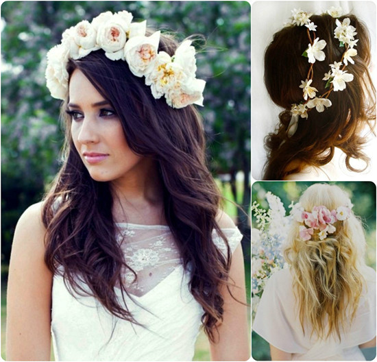 Wedding Hairstyle With Flowers
 6 Ideas for Beautiful and Romantic Wedding Hairstyles with