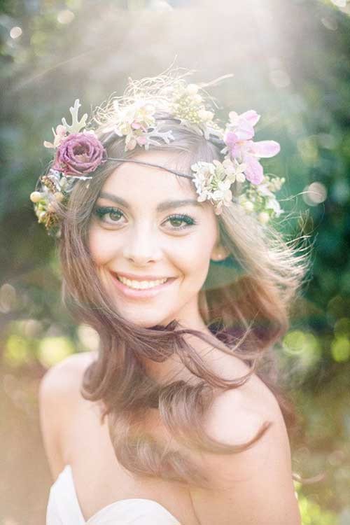 Wedding Hairstyle With Flowers
 20 Beach Wedding Hairstyles for Long Hair