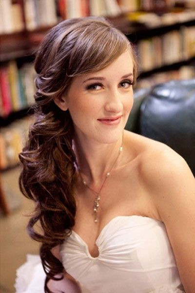 Wedding Hairstyles To The Side
 15 Gorgeous Bridal Hair with Bangs Pretty Designs