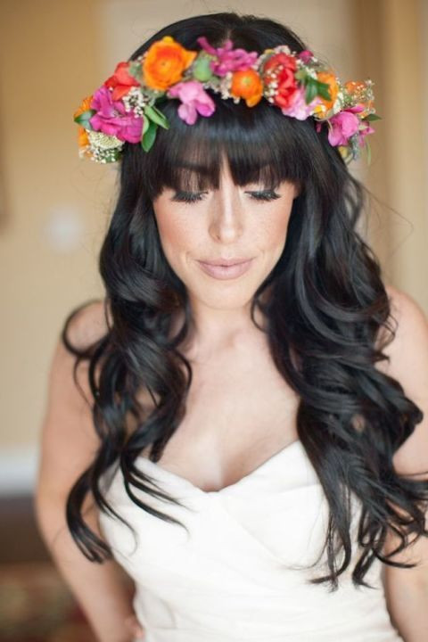 Wedding Hairstyles With Bangs
 36 Pretty Bridal Hairstyle Ideas With Bangs
