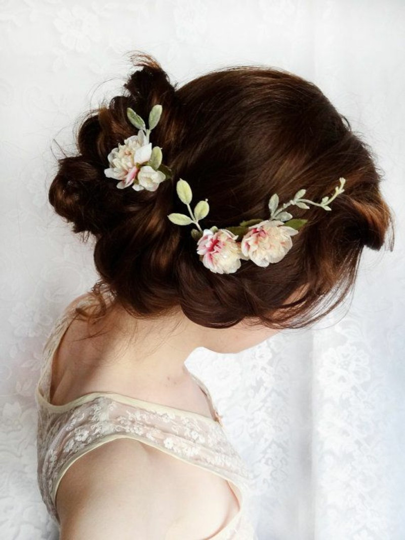 Wedding Hairstyles With Flowers
 Bridal Hairstyles Open Semi open Pinned Up 100