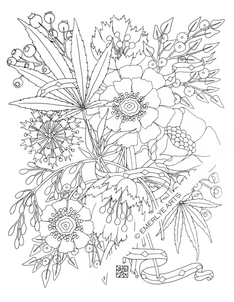 Weed Coloring Books
 Hemp Coloring Pages Finished Mushrooms grig3
