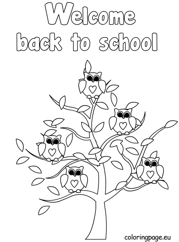 Welcome Back Coloring Pages
 Wel e Back to School Coloring Pages Bestofcoloring