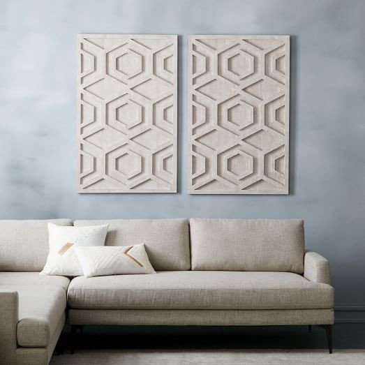 Best ideas about West Elm Wall Art
. Save or Pin Whitewashed Wood Wall Art Hexagon Now.