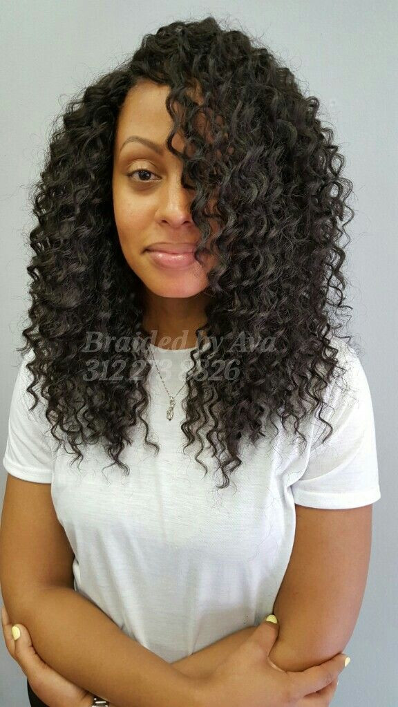 Wet And Wavy Hairstyles For Black Hair
 Wet and wavy crochet intstall Chicago based stylist 312