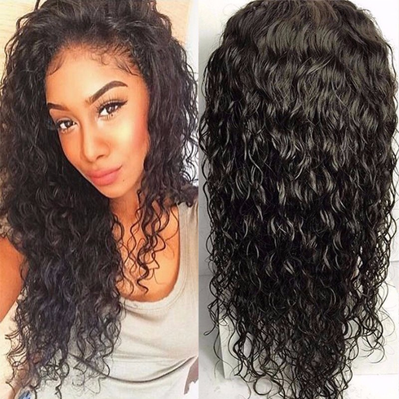 Wet And Wavy Hairstyles For Black Hair
 8A Brazilian Full Lace Wigs Wet Wavy Lace Front Human Hair