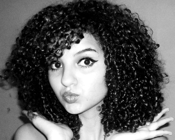 Wet Curly Hairstyles
 Black White