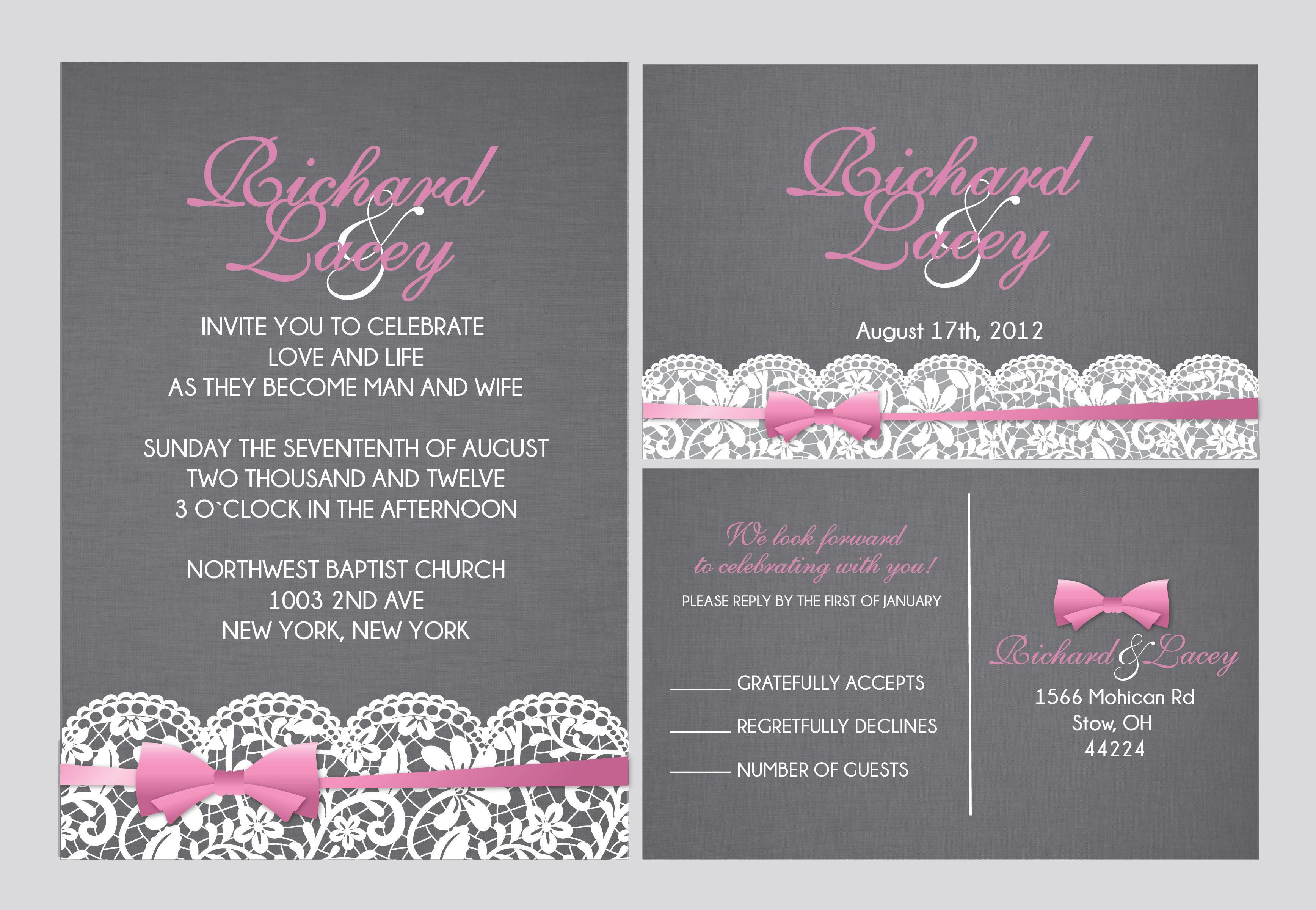 Best ideas about What Does Rsvp Mean On Birthday Invitations
. Save or Pin Wedding Invitations With Rsvp Cards Wedding Invitations Now.