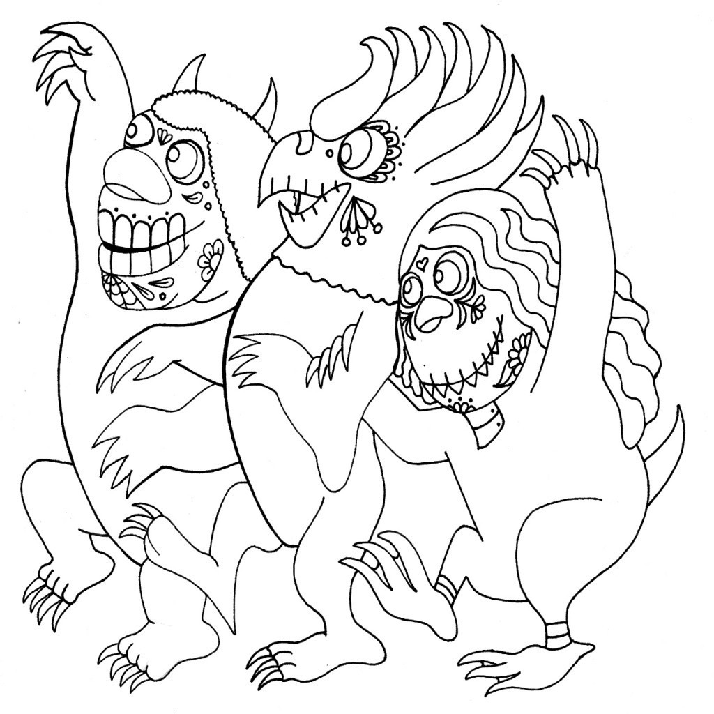 Where The Wild Things Are Free Coloring Sheets
 Where The Wild Things Are Colouring Sheets thekindproject