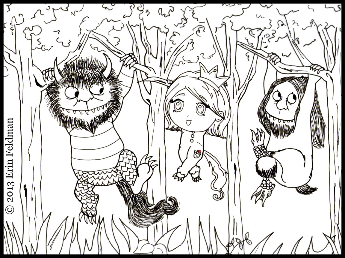 Where The Wild Things Are Free Coloring Sheets
 Where The Wild Things Are Printable Coloring Pages