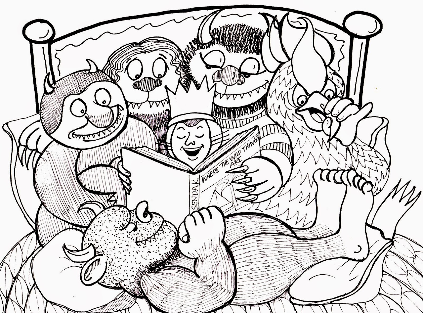 Where The Wild Things Are Free Coloring Sheets
 Where The Wild Things Are Free Coloring Pages