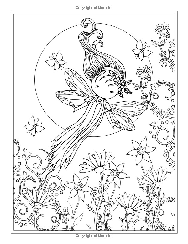 Whimsical World Coloring Book Pages
 Whimsical World Coloring Book Fairies Mermaids Witches
