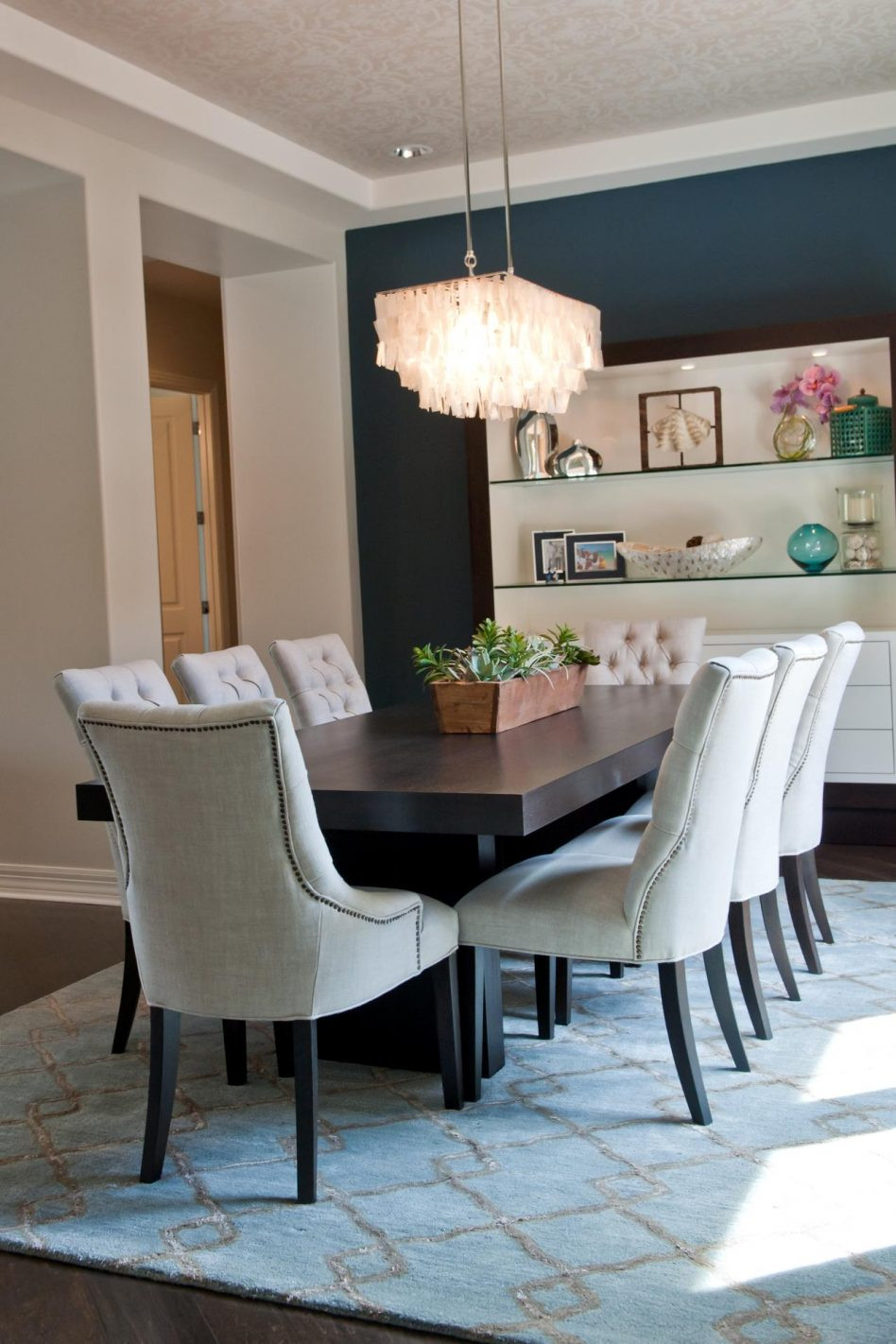 Best ideas about White Dining Room Chairs
. Save or Pin Furniture Dining Room Stunning Blue Upholstered Chairs Now.
