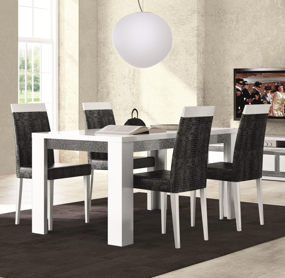 Best ideas about White Dining Room Chairs
. Save or Pin Furniture Black And White Dining Room Chairs Marceladick Now.