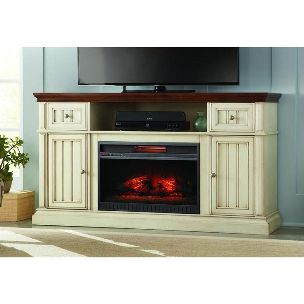 Best ideas about White Electric Fireplace Tv Stand
. Save or Pin Home Decorators Collection Montauk Shore 60 in TV Stand Now.