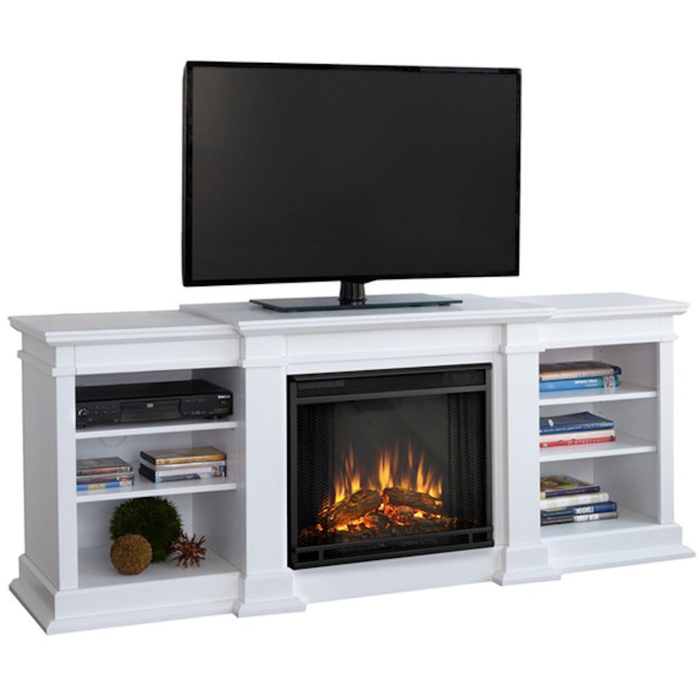 Best ideas about White Electric Fireplace Tv Stand
. Save or Pin White TV Entertainment Center w Electric Fireplace Heater Now.