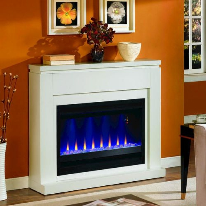 Best ideas about White Electric Fireplace Tv Stand
. Save or Pin 48quot White Electric Fireplace At Menards Electric Now.