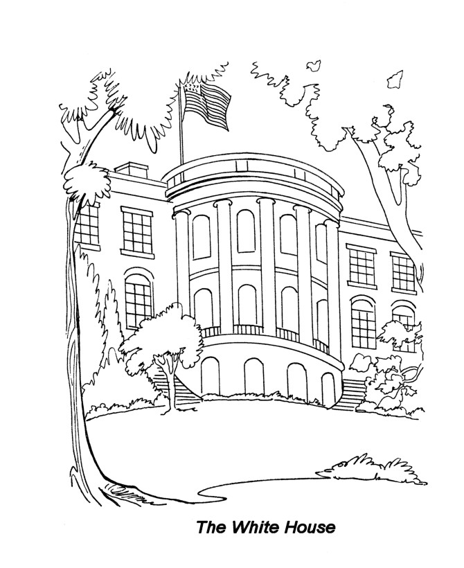 White House Coloring Sheets For Kids
 White House Coloring Pages For Kids Coloring Home