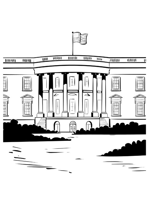 White House Coloring Sheets For Kids
 White House Coloring Pages For Kids Coloring Home