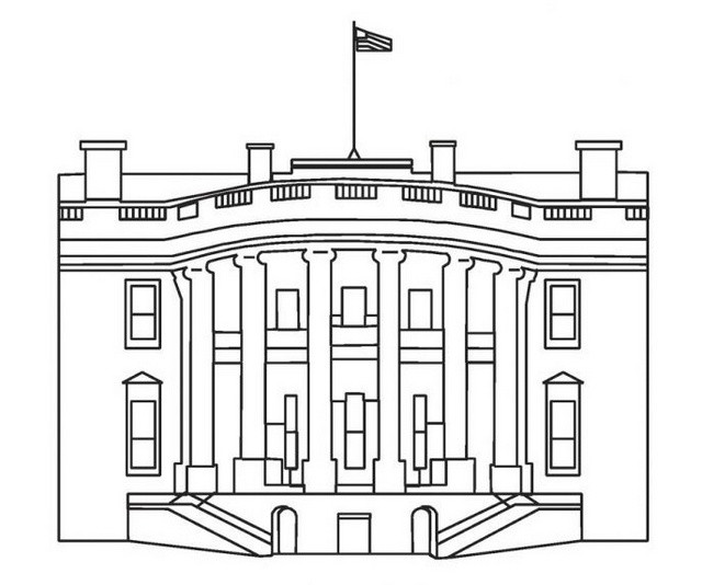 White House Coloring Sheets For Kids
 history of the white house coloring sheet for children