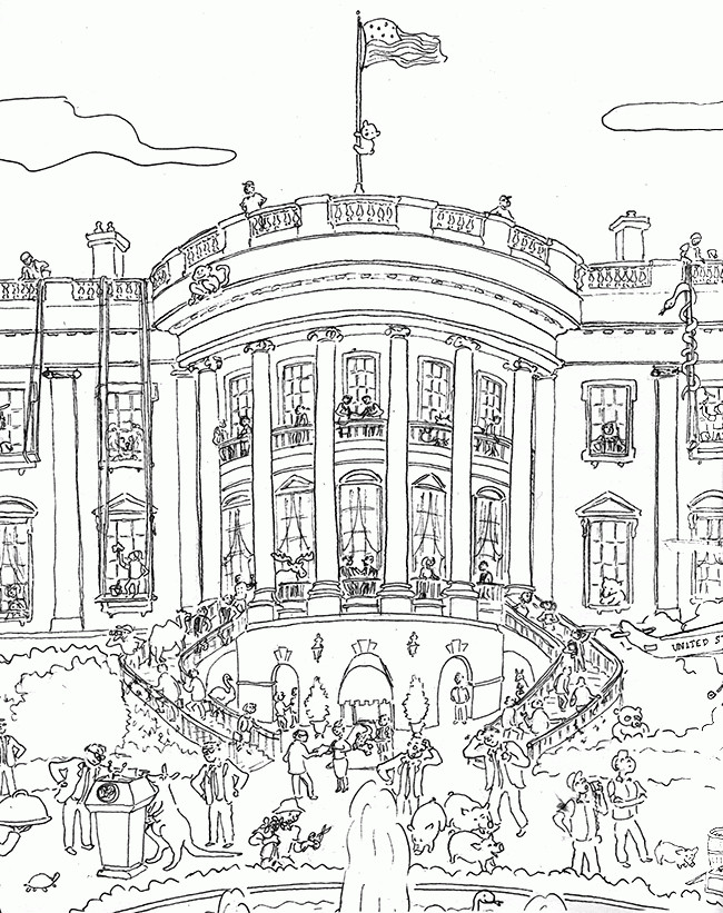 White House Coloring Sheets For Kids
 White House Coloring Page Coloring Home