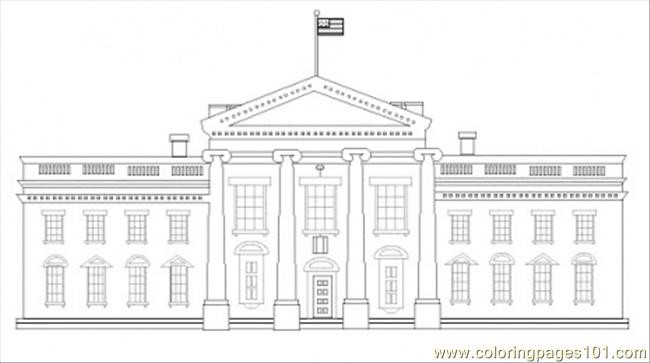 White House Coloring Sheets For Kids
 White House Coloring Page Free Sightseeing Coloring