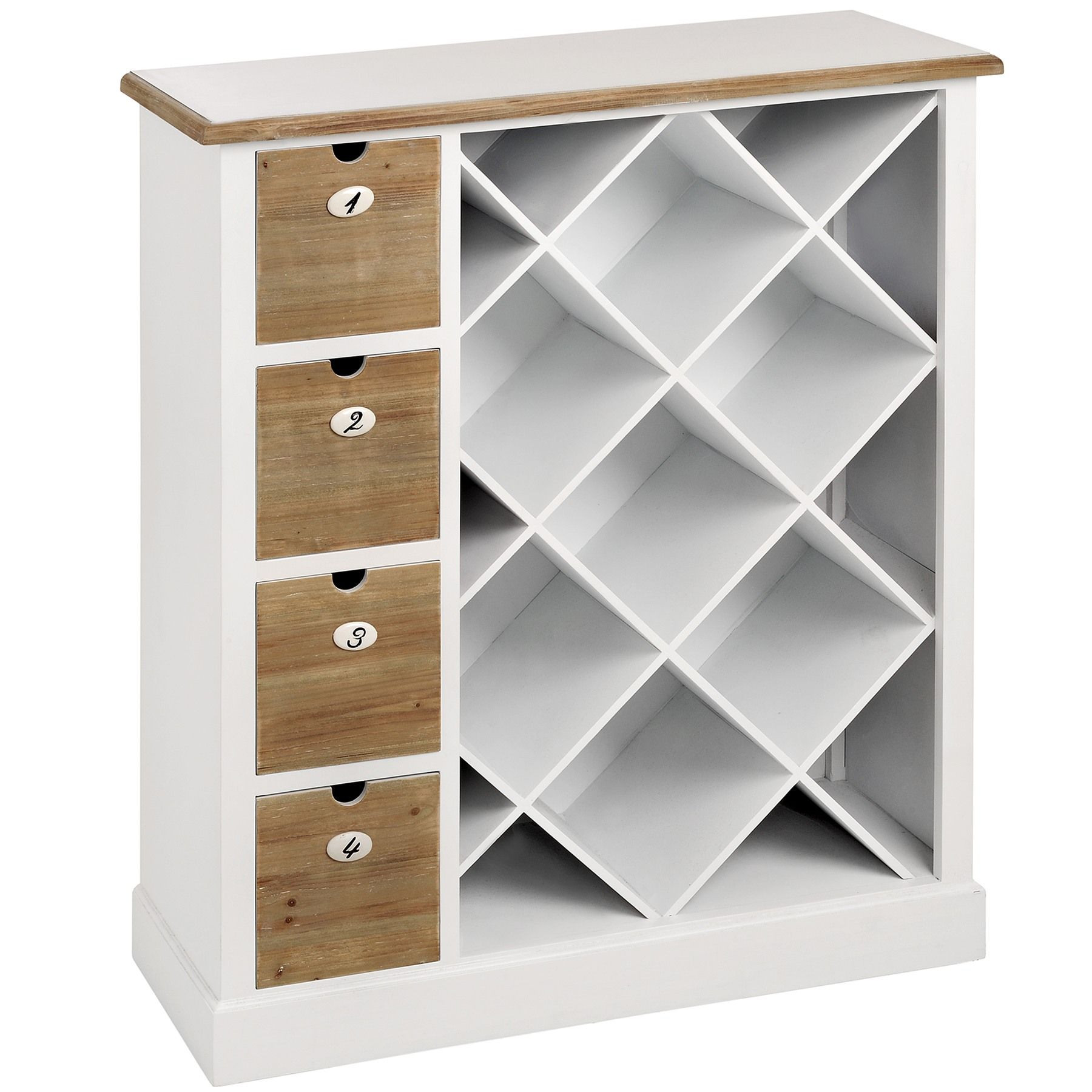 Best ideas about White Wine Rack Cabinet
. Save or Pin Shaker White Wooden Wine Storage Cabinet Now.