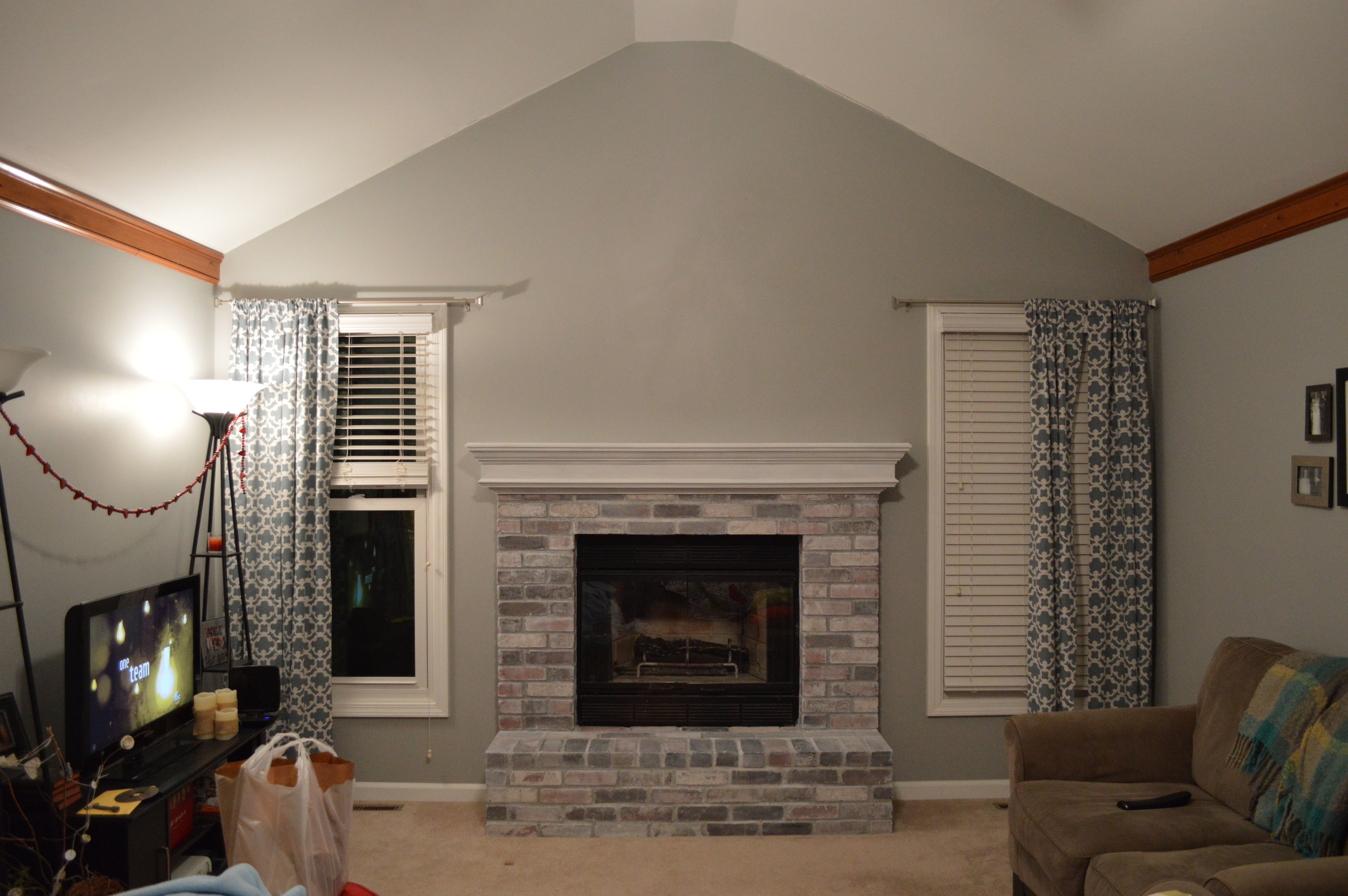 Best ideas about Whitewashed Brick Fireplace
. Save or Pin How to Whitewash Brick Our Fireplace Makeover Loving Here Now.