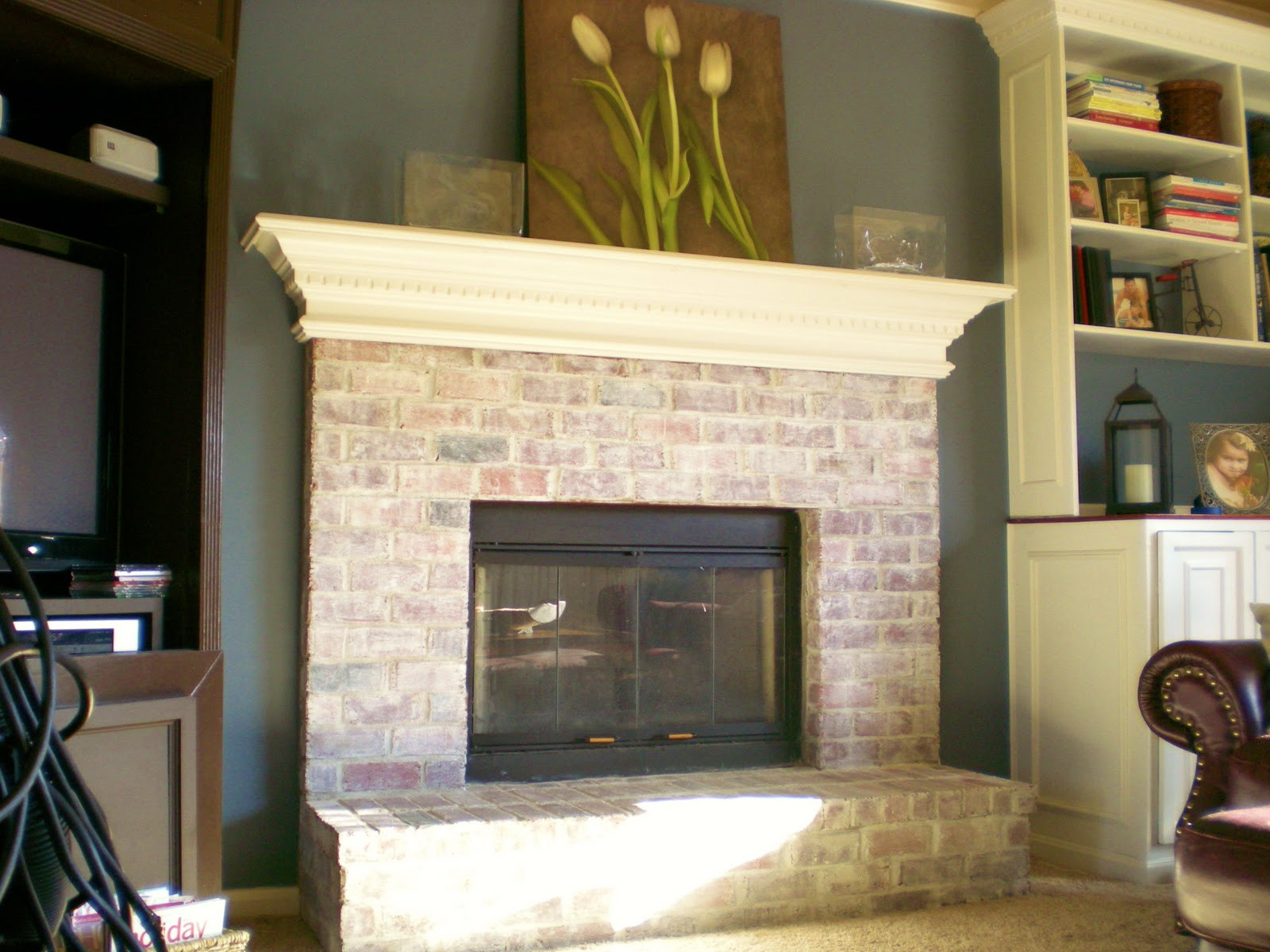 Best ideas about Whitewashed Brick Fireplace
. Save or Pin First Project 2011 Whitewash Brick LOVE IT Cleverly Now.
