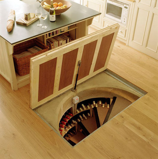 Best ideas about Wine Cellar In Floor
. Save or Pin Trapdoor in the Kitchen Floor Spiral Wine Cellars Rool Now.
