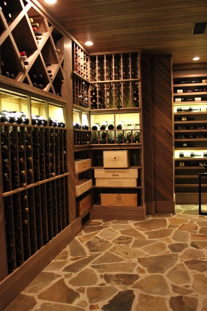 Best ideas about Wine Cellar In Floor
. Save or Pin Stone Flooring And Unstained Black Walnut Wine Racks Wine Now.