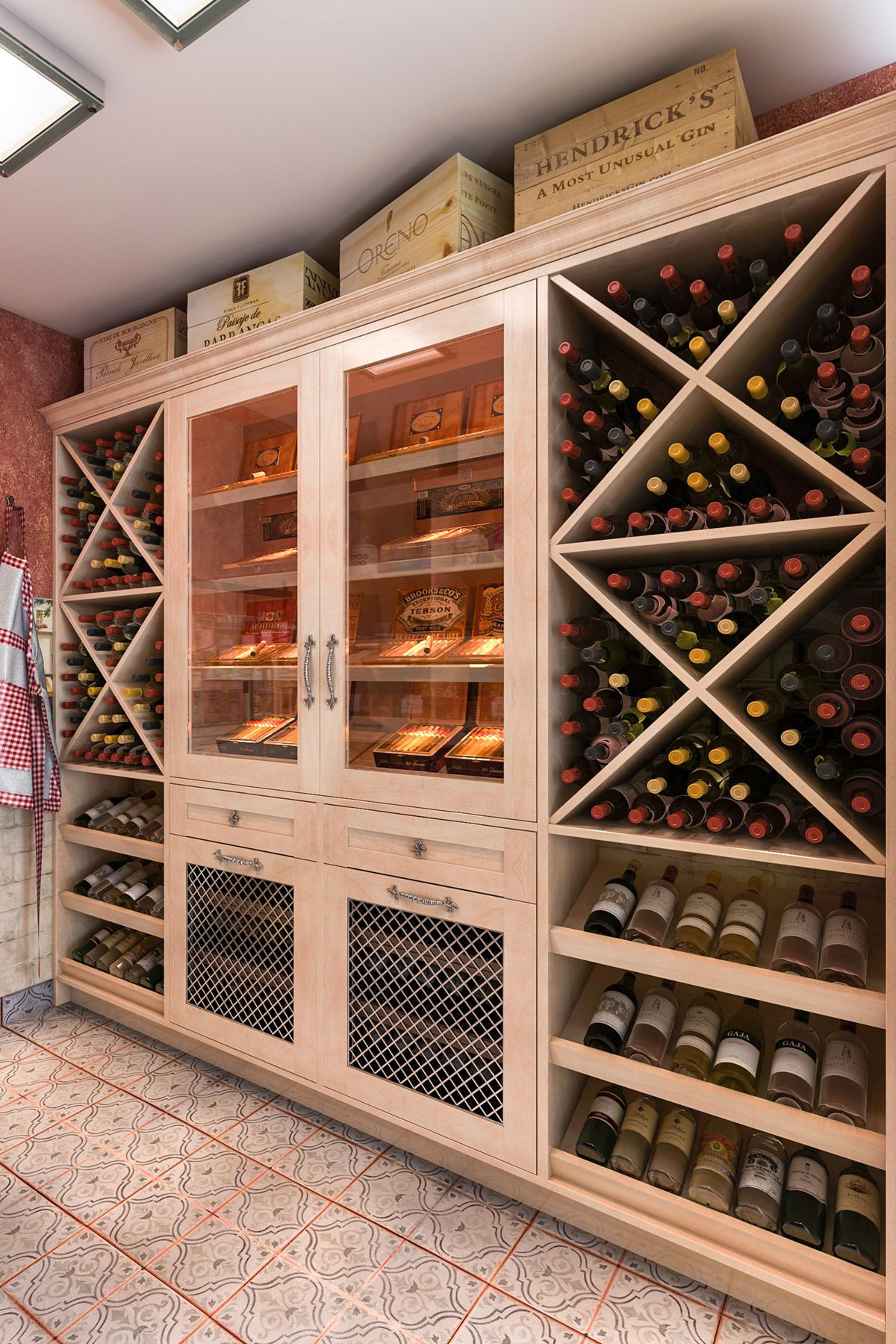 Best ideas about Wine Cellar Shelves
. Save or Pin This bination of maple wood and melamine features wine Now.