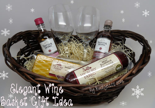 Wine Gift Basket Ideas
 Wine Gift Basket under $12