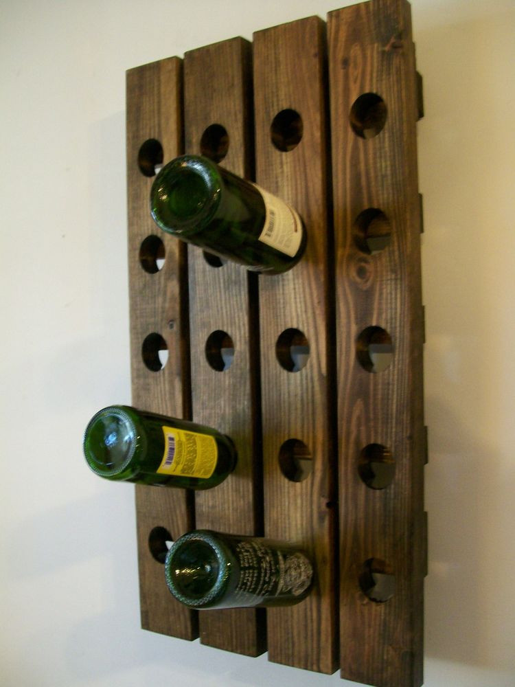 Best ideas about Wine Rack Wall Decor
. Save or Pin Riddling Wine Rack Wood Handmade Rustic french Country Now.