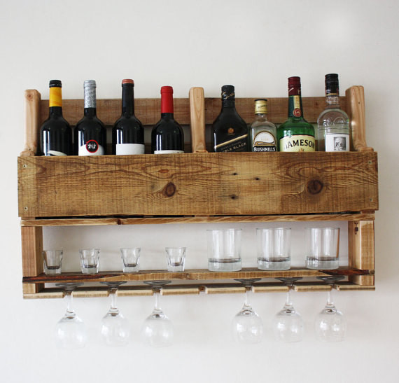 Best ideas about Wine Rack Wall Decor
. Save or Pin Wine rack wall mounted alcohol bar wall decor wooden rustic Now.