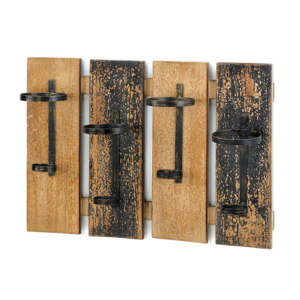 Best ideas about Wine Rack Wall Decor
. Save or Pin Wall Mounted Wine Rack Wood Wrought Iron Bottle Holder Now.