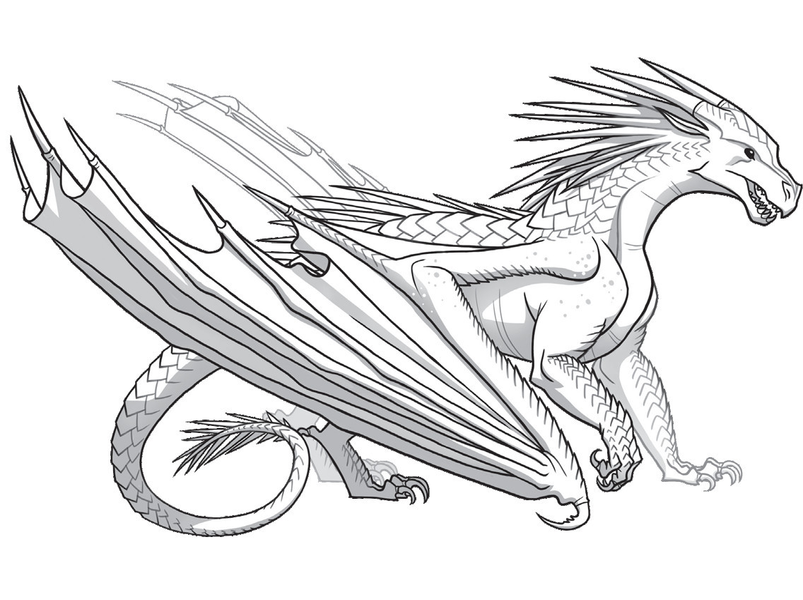 Wings Of Fire Coloring Pages
 How To Draw A Wings Fire Dragon thekindproject