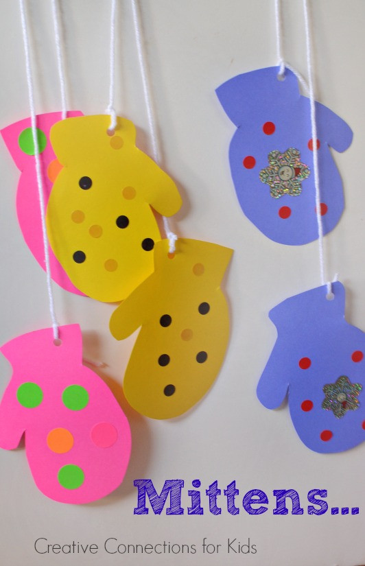 Winter Arts And Crafts For Toddlers
 Mittens – Will You Wear a Blue Hat
