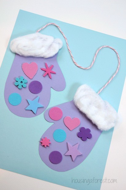 Winter Arts And Crafts For Toddlers
 Winter Mitten Craft for Preschoolers