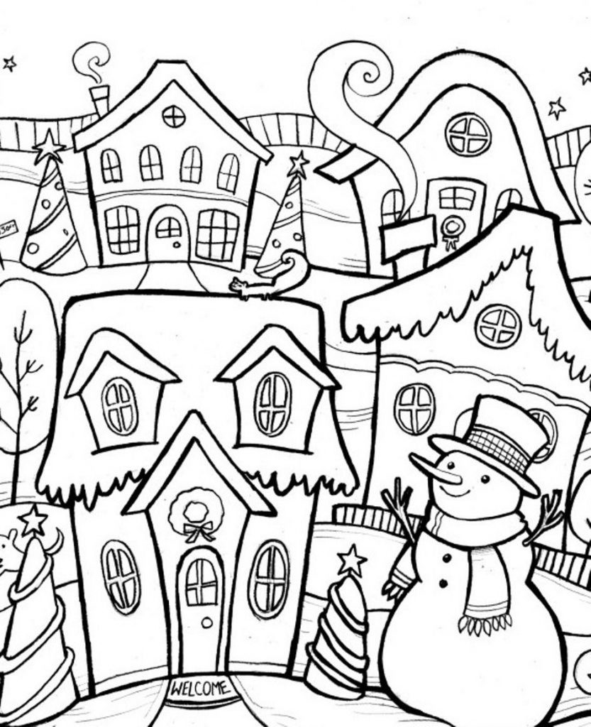 Winter Coloring Pages Adults
 Christmas Coloring Pages for Adults Best Coloring Pages