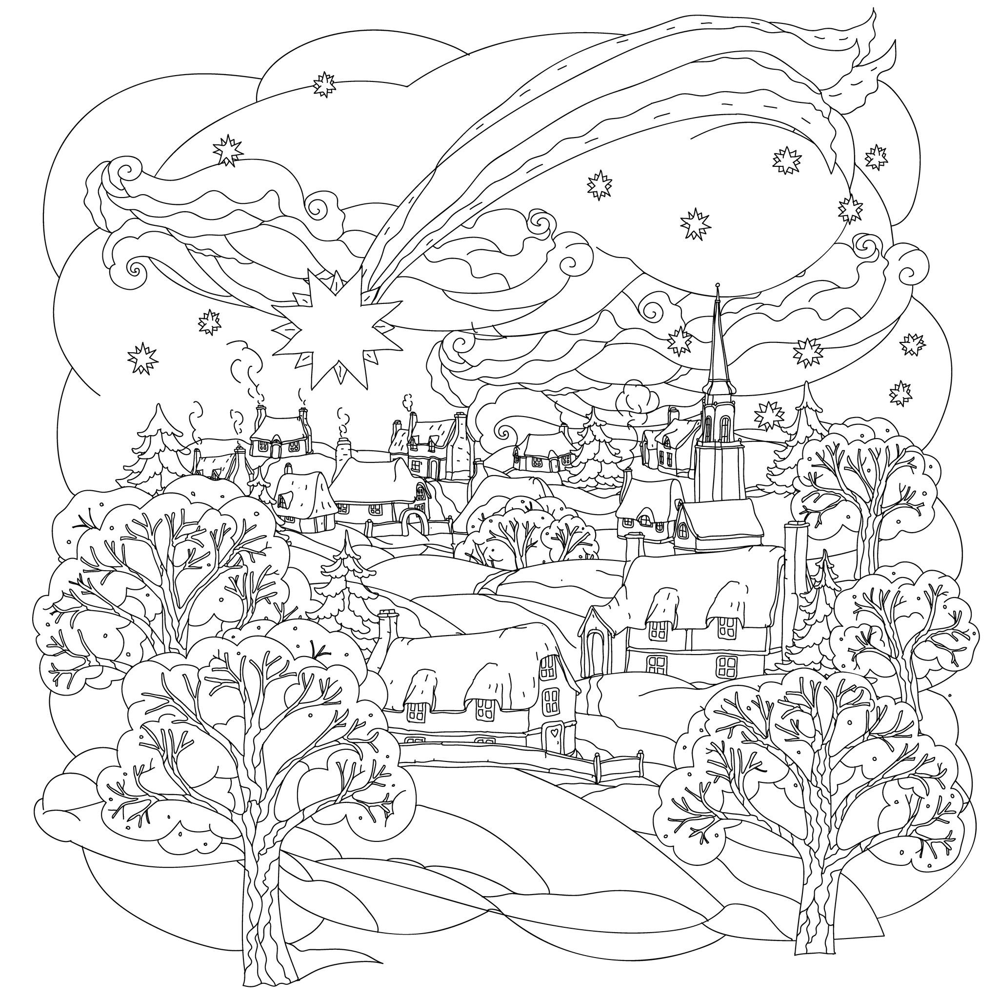 Winter Coloring Pages Adults
 Christmas Coloring Pages for Adults Best Coloring Pages