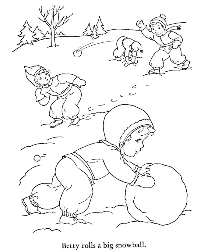 Winter Coloring Pages For Preschool
 Free Printable Winter Coloring Pages For Kids