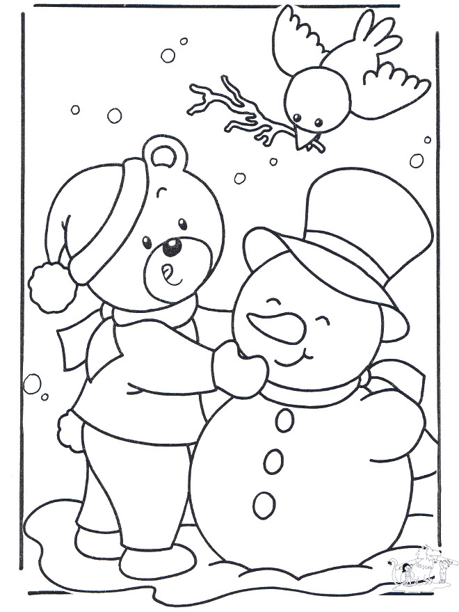 Winter Coloring Pages For Preschool
 Preschool Winter Coloring Pages Coloring Home
