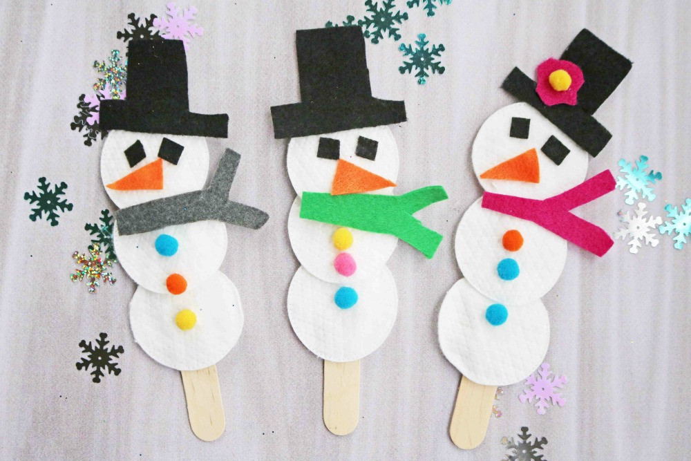 Best ideas about Winter Craft For Kids
. Save or Pin Snowman Puppet Easy Winter Craft for Kids Darice Now.