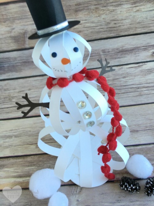 Winter Crafts Adults
 How to Make a Snowman Craft with Paper Strips The Crafty