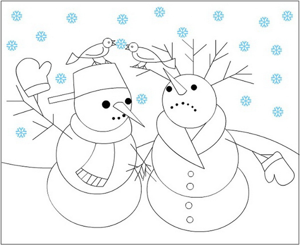 Winter Wonderland Free Coloring Sheets
 printable winter wonderland coloring pages